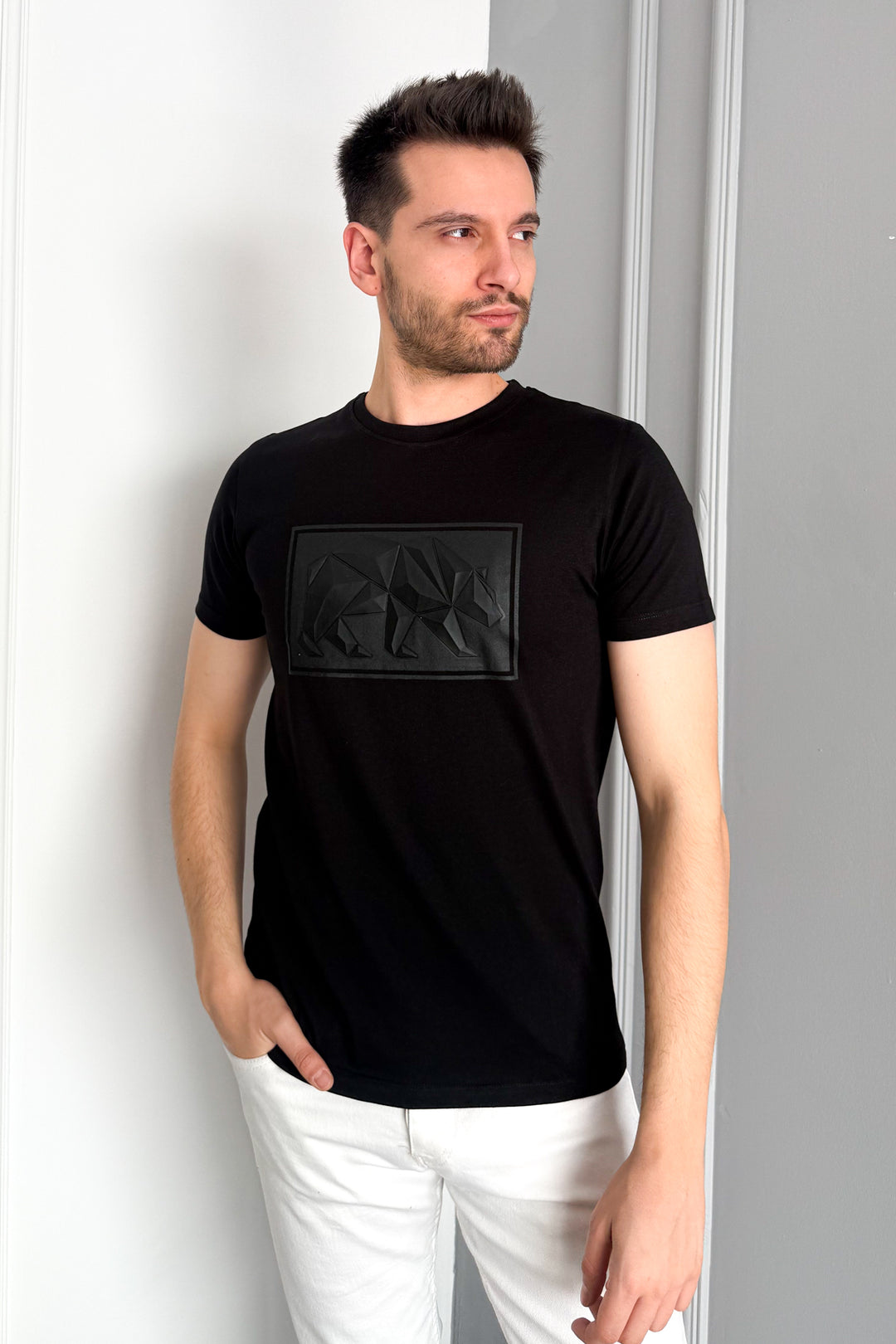 MPL Men's Bicycle Collar Printed T-shirt 3115 - Marino
