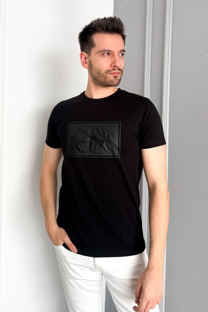MPL Men's Bicycle Collar Printed T-shirt 3115 - Marino