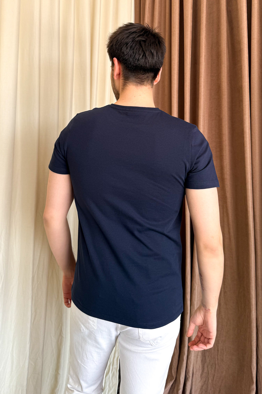 MPL Men's Cotton Ottoman Zero Collar T-shirt 3155 - Sutton in Ashfield