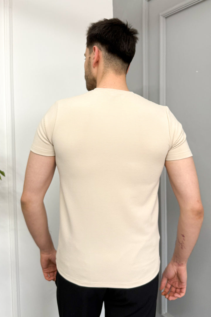 MPL Men's Ottoman Zero Collar T-shirt 3185 - Nocera Inferiore