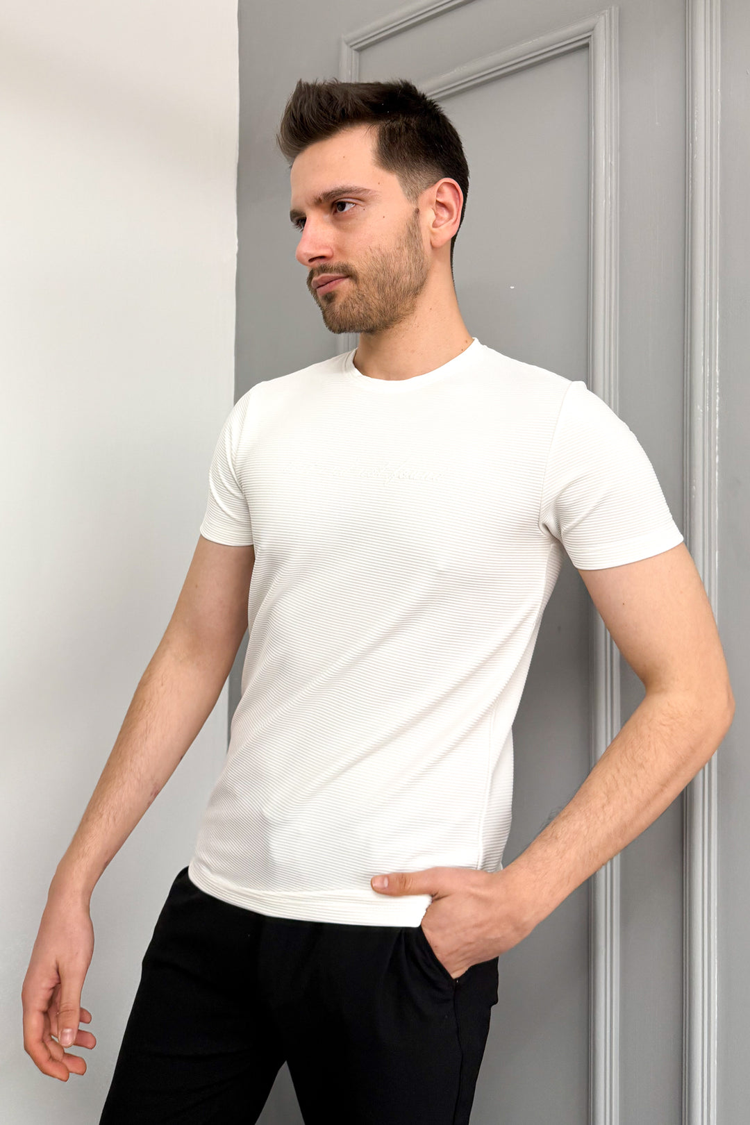MPL Men's Ottoman Zero Collar T-shirt 3185 - Hamilton