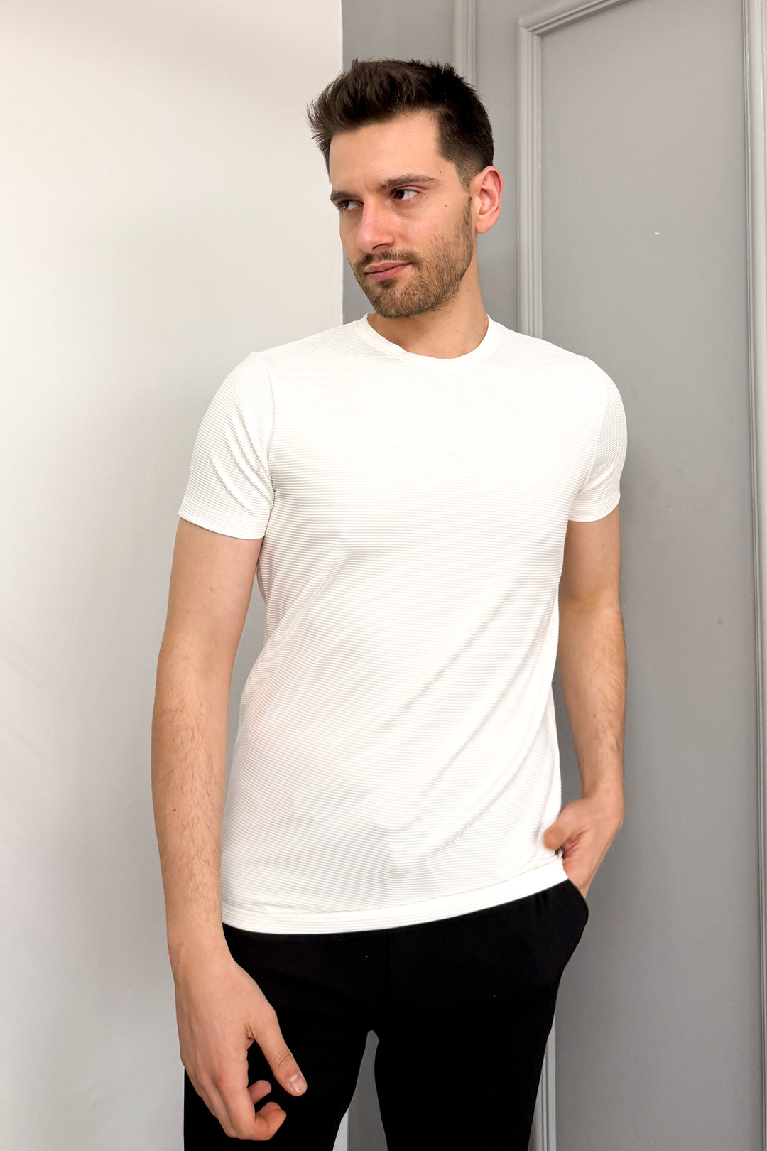 MPL Men's Ottoman Zero Collar T-shirt 3185 - Hamilton