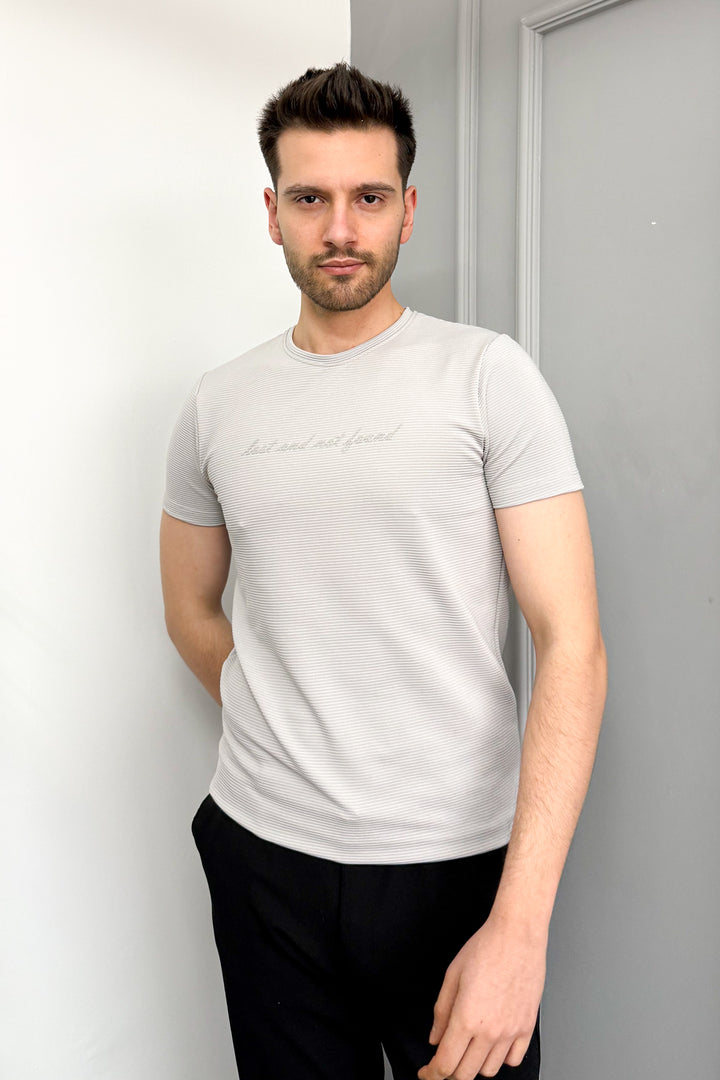 MPL Men's Ottoman Zero Collar T-shirt 3185 - Nelson