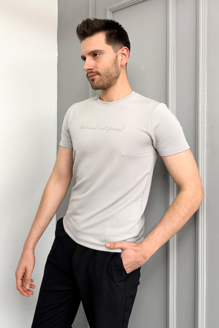 MPL Men's Ottoman Zero Collar T-shirt 3185 - Nelson