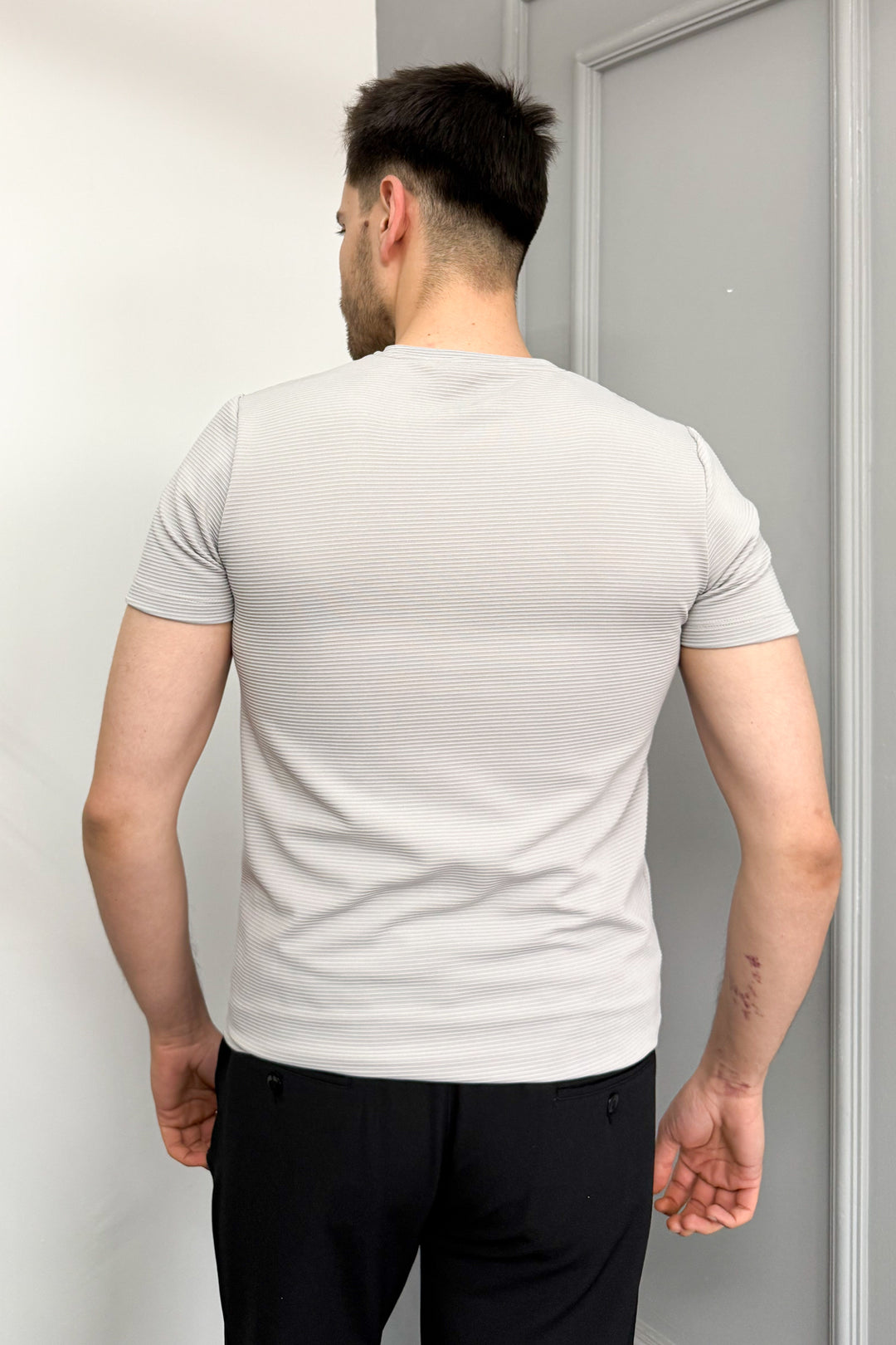 MPL Men's Ottoman Zero Collar T-shirt 3185 - Nelson