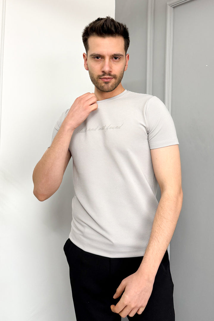 MPL Men's Ottoman Zero Collar T-shirt 3185 - Nelson