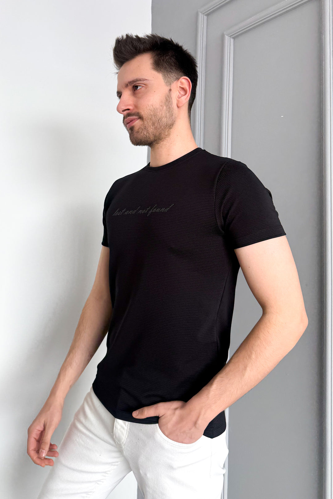 MPL Men's Ottoman Zero Collar T-shirt 3185 - Tecate