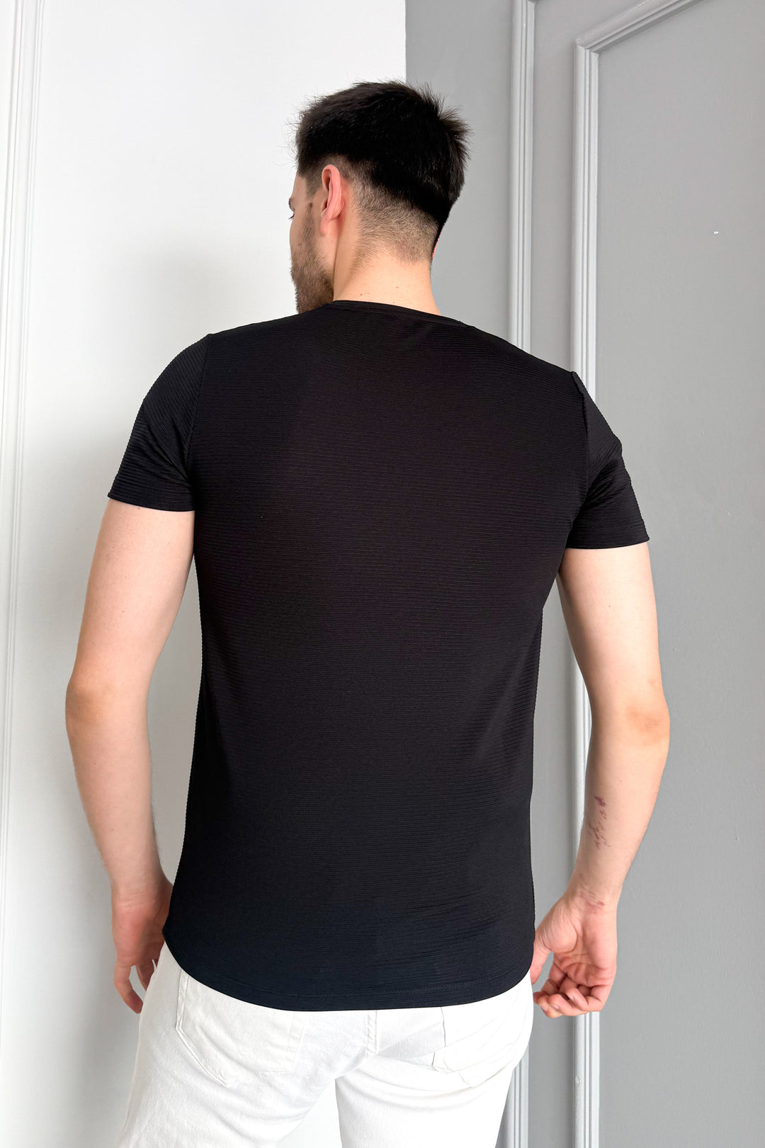 MPL Men's Ottoman Zero Collar T-shirt 3185 - Tecate