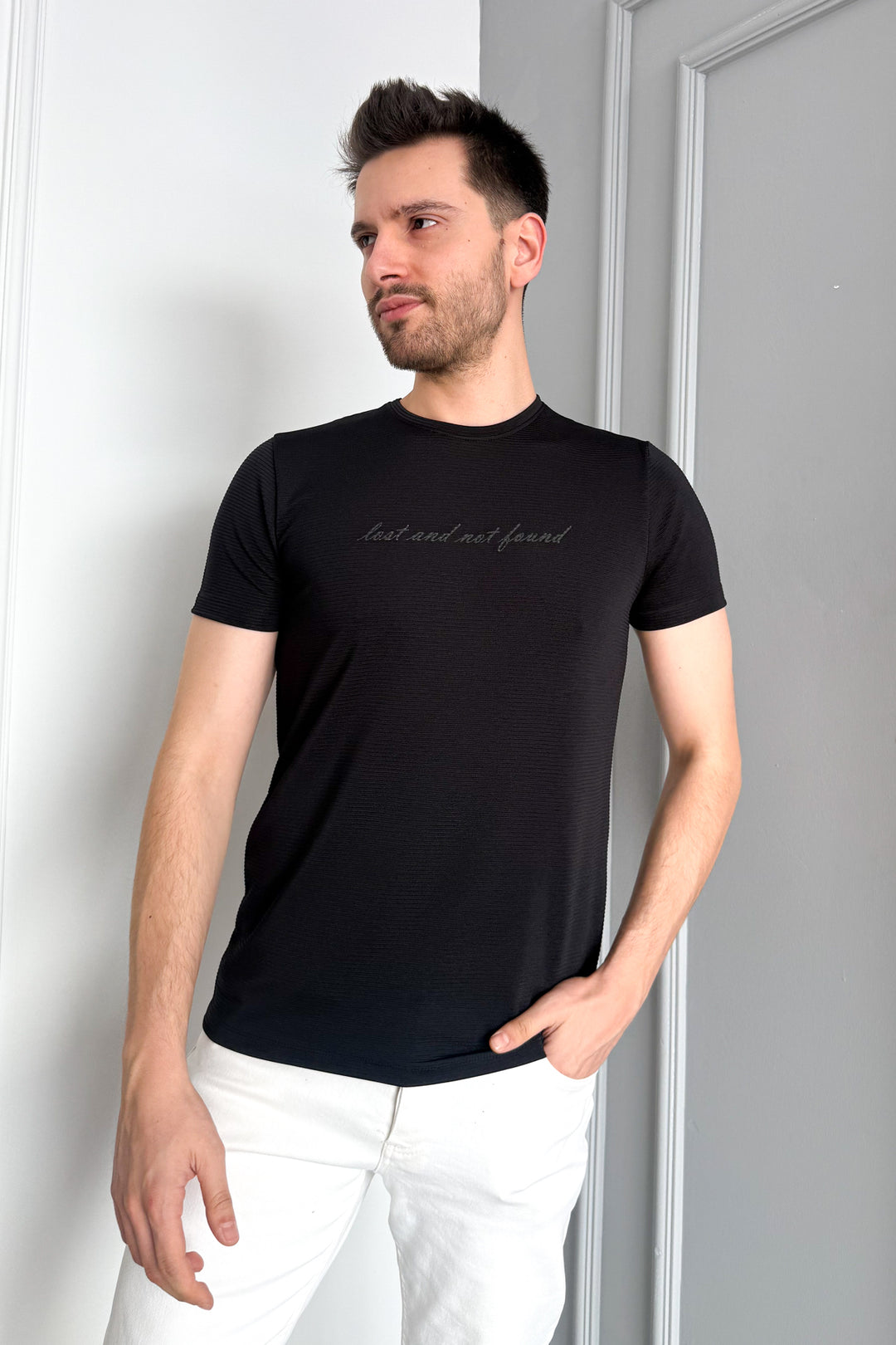 MPL Men's Ottoman Zero Collar T-shirt 3185 - Tecate
