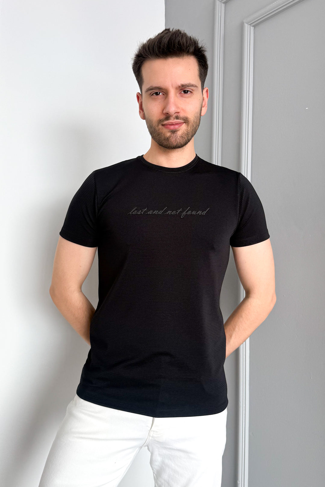MPL Men's Ottoman Zero Collar T-shirt 3185 - Tecate