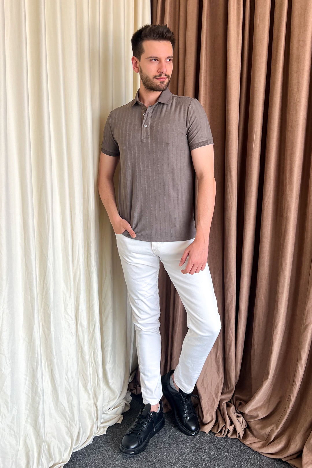 MPL Men's Polo Neck T-shirt 3217 - Vitrolles