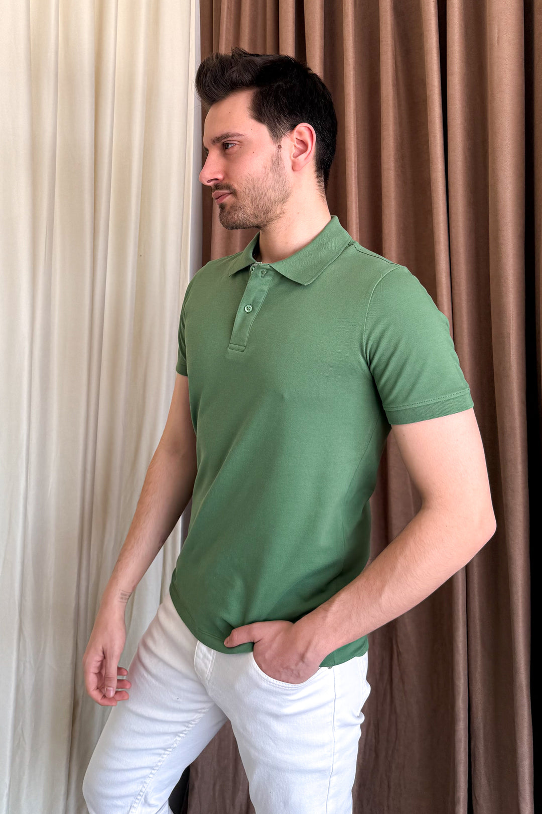 MPL Men's Polo Neck T-shirt 3225 - Victorville