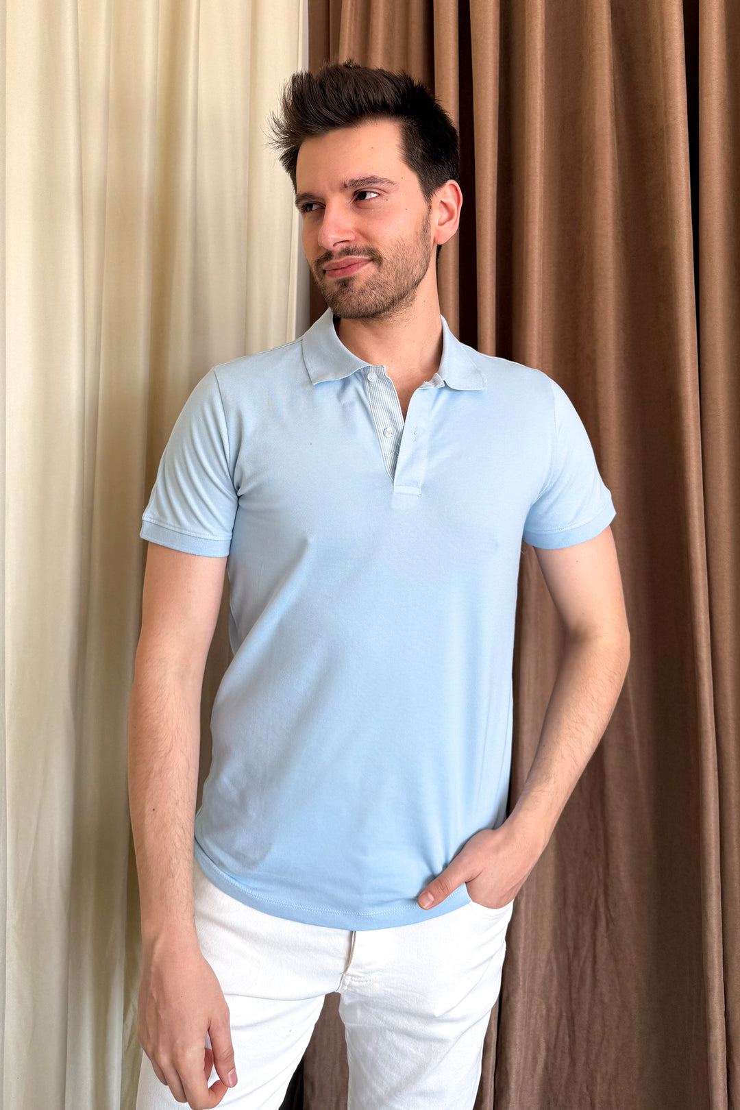MPL Men's Polo Neck T-shirt 3225 - Twin Falls