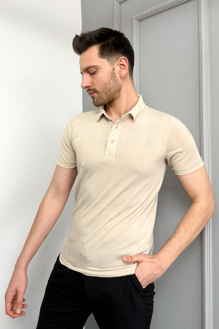 MPL Men's Jacquard Polo Neck T-shirt 3227 - Wichita