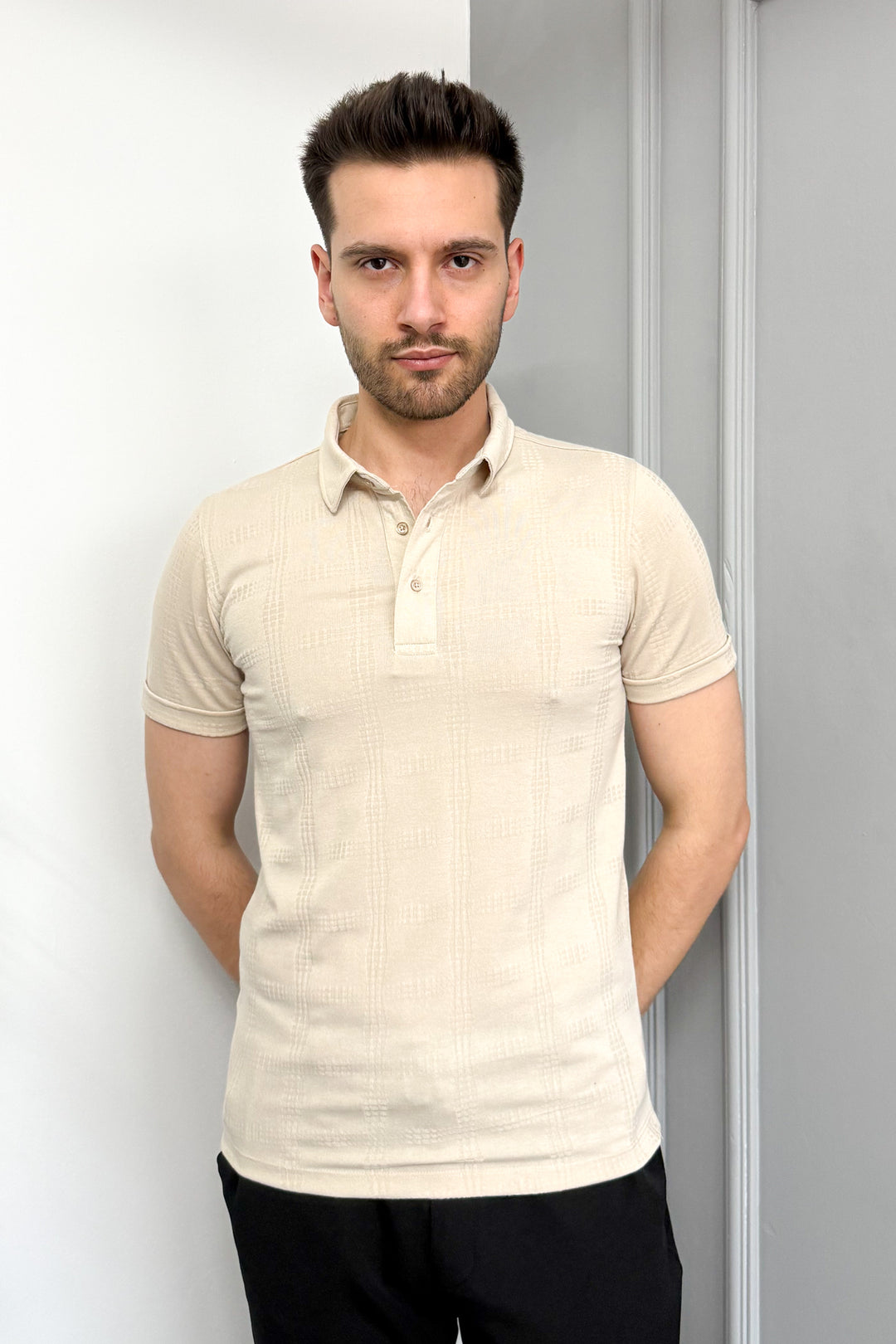 MPL Men's Jacquard Polo Neck T-shirt 3227 - Wichita