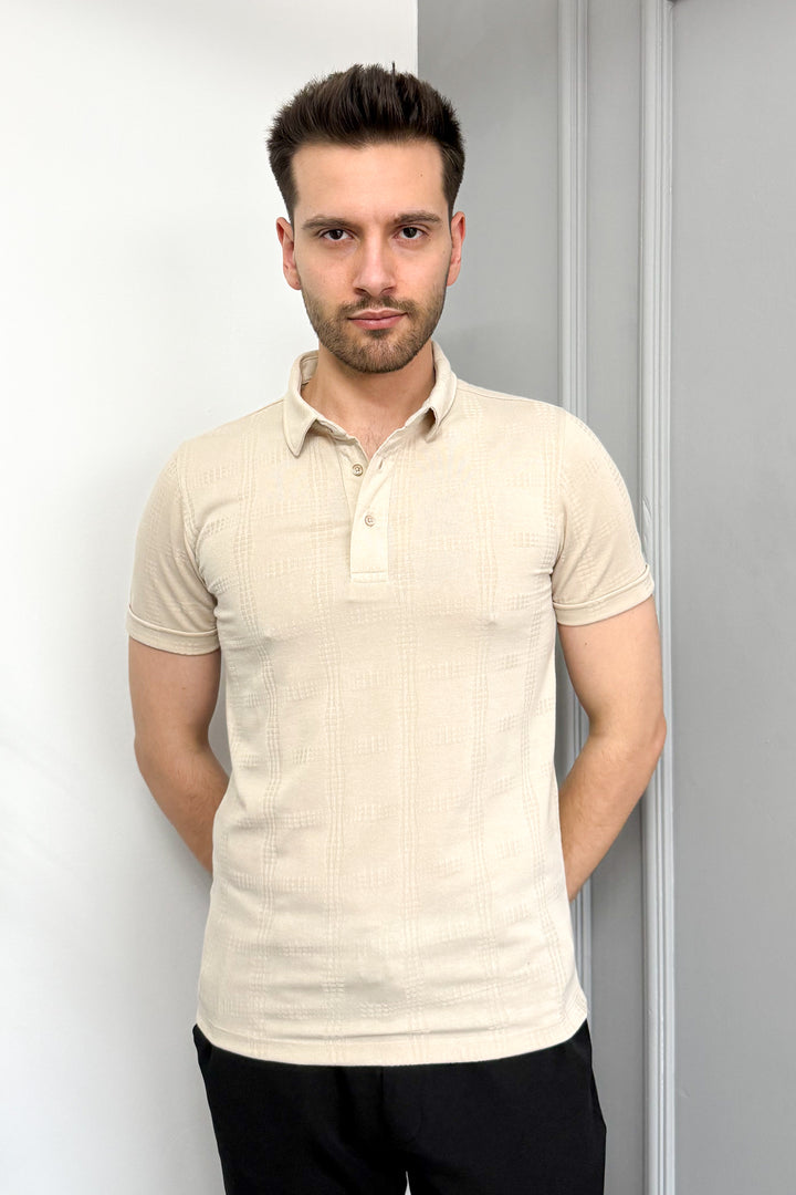 MPL Men's Jacquard Polo Neck T-shirt 3227 - Wichita