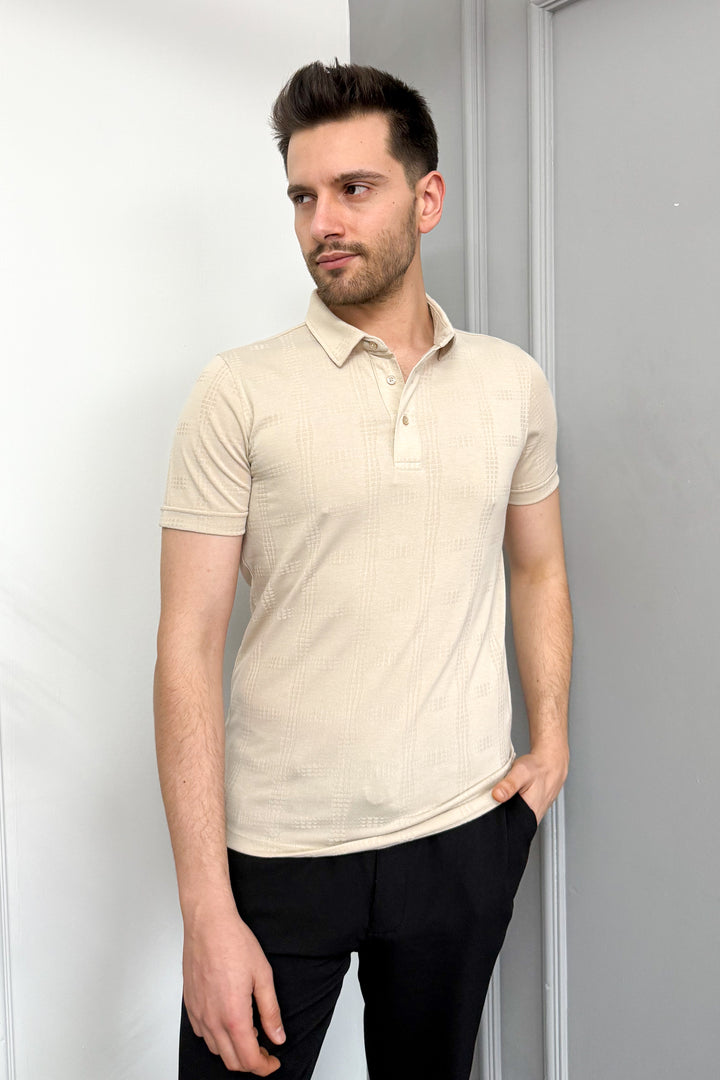 MPL Men's Jacquard Polo Neck T-shirt 3227 - Wichita