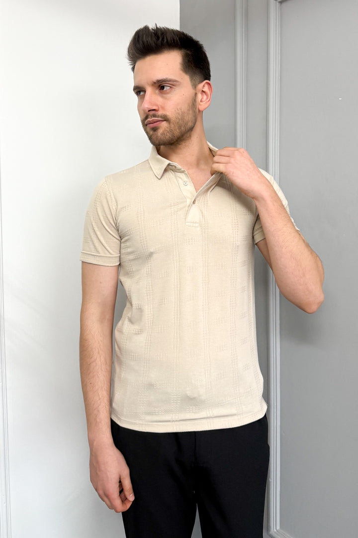 MPL Men's Jacquard Polo Neck T-shirt 3227 - Wichita