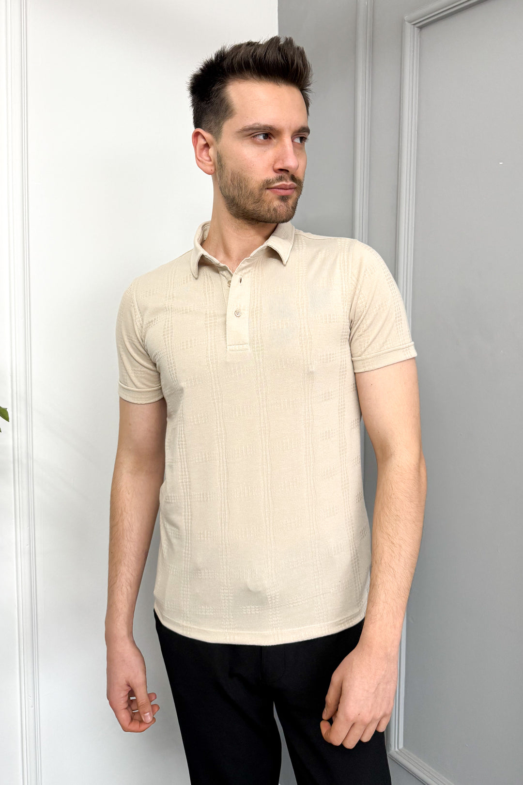 MPL Men's Jacquard Polo Neck T-shirt 3227 - Wichita