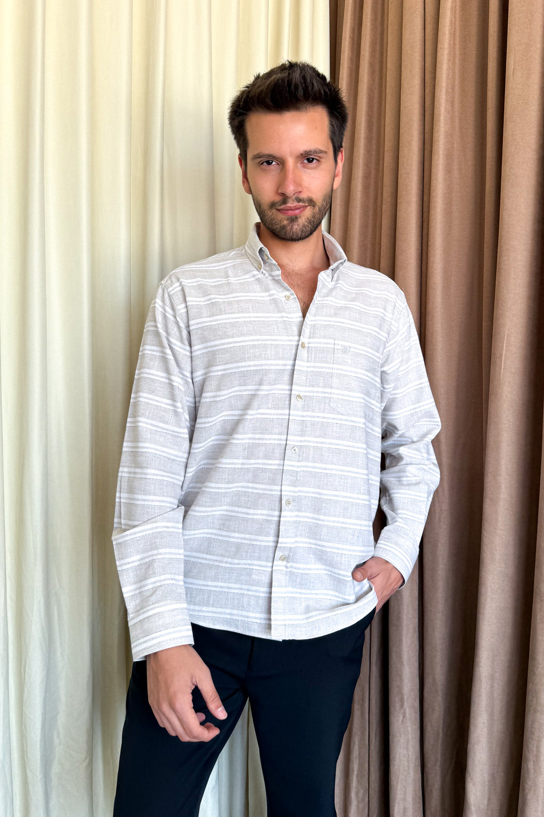 MPL Men's Striped Classic Shirt - Wyoming