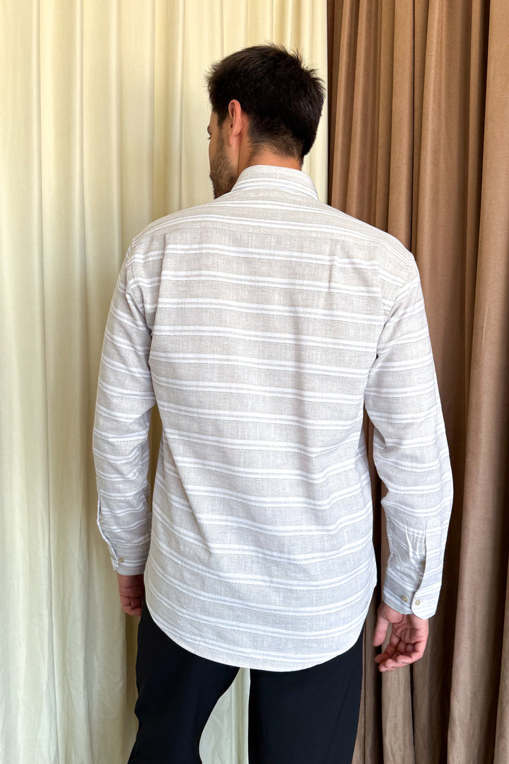 MPL Men's Striped Classic Shirt - Wyoming