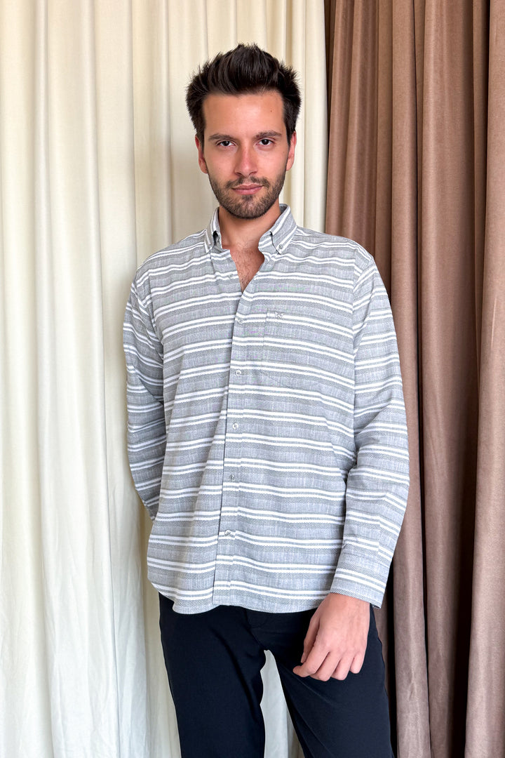 MPL Men's Striped Classic Shirt - Comalcalco