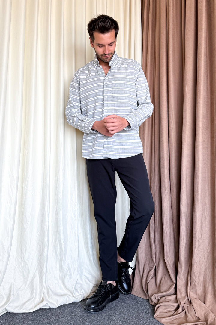 MPL Men's Striped Classic Shirt - Comalcalco