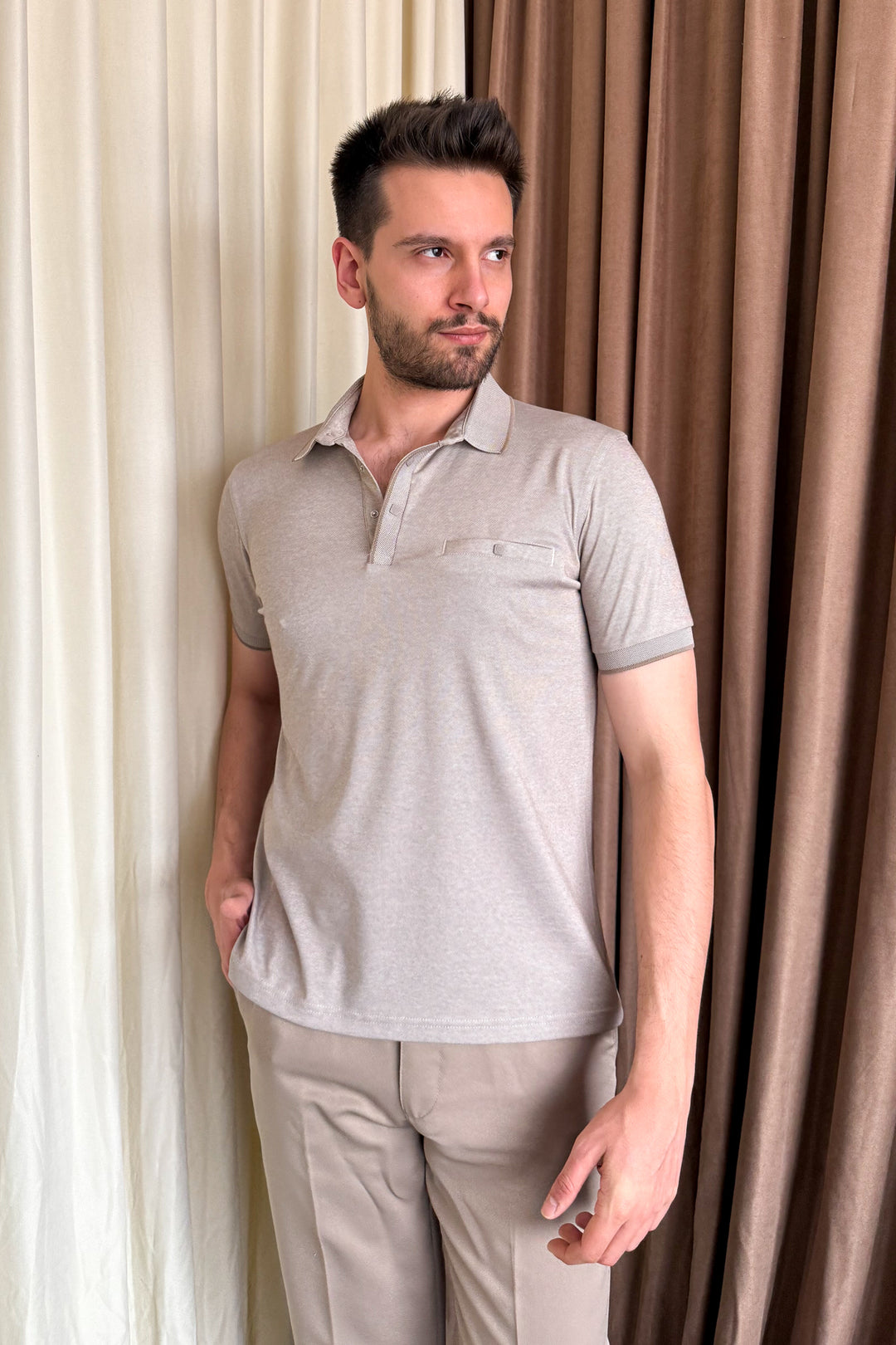 MPL Men's Polo Neck T-shirt 1015 - Esslingen