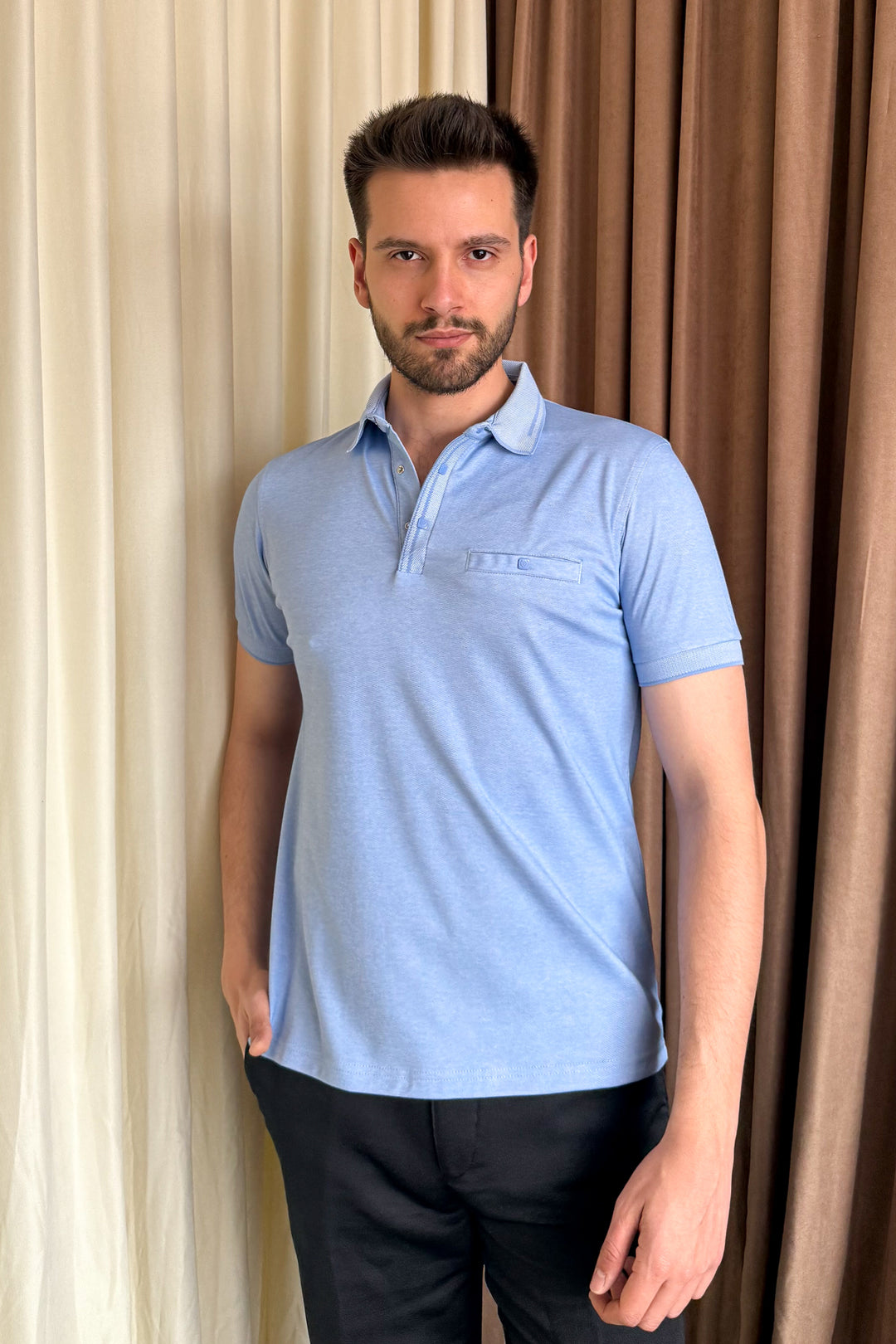 MPL Men's Polo Neck T-shirt 1015 - Mouscron