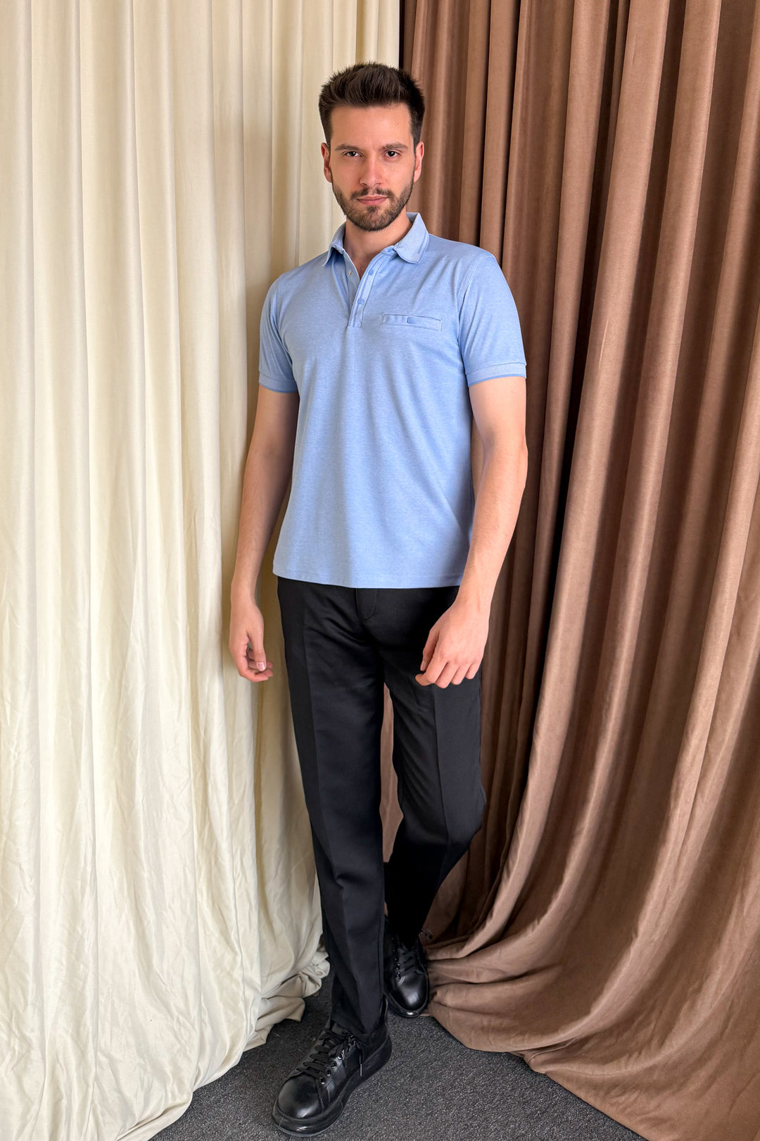 MPL Men's Polo Neck T-shirt 1015 - Mouscron