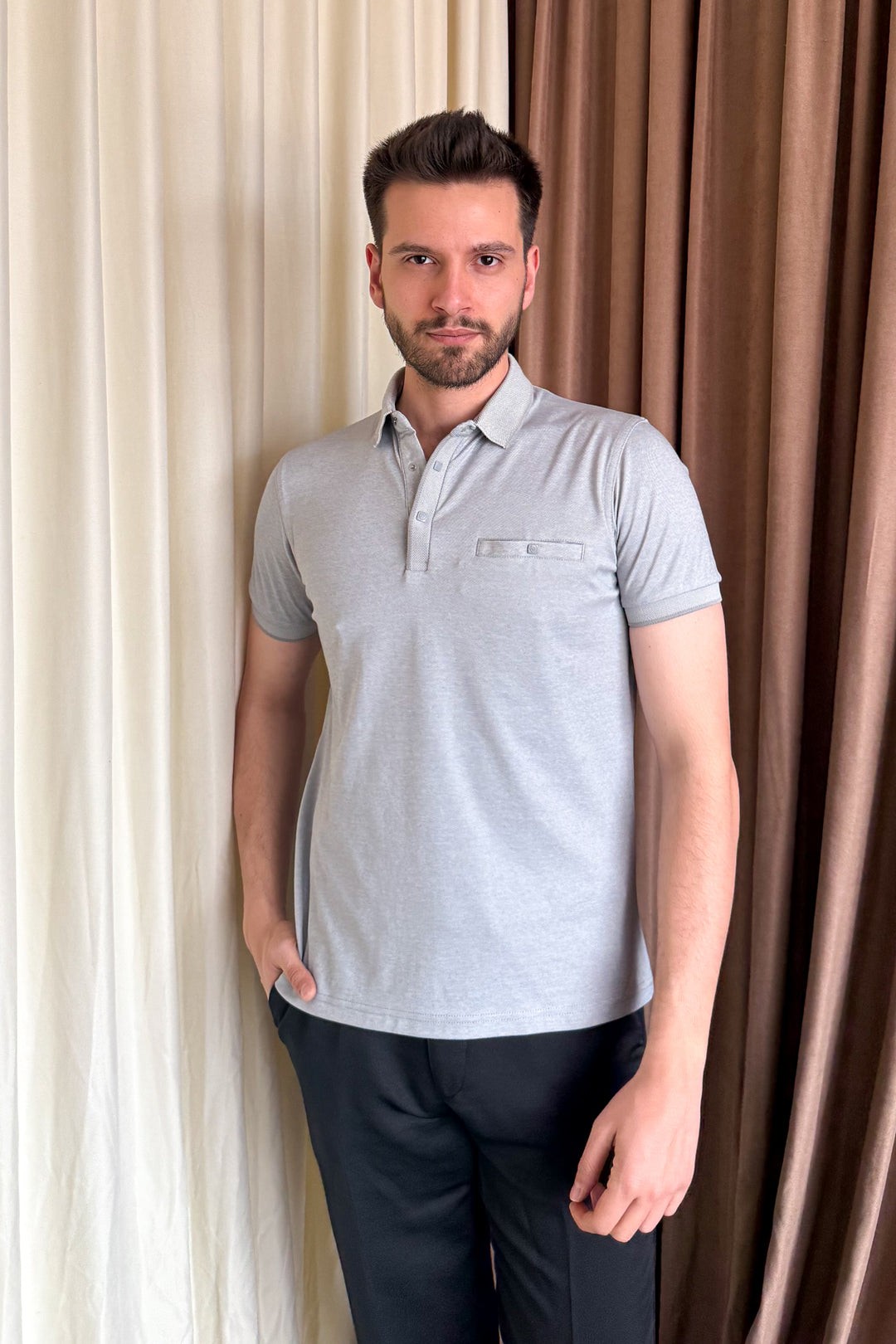 MPL Men's Polo Neck T-shirt 1015 - Mesa