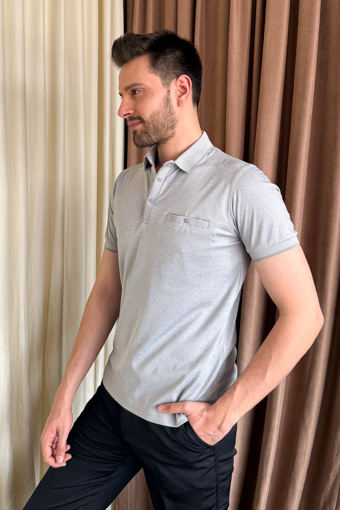 MPL Men's Polo Neck T-shirt 1015 - Mesa