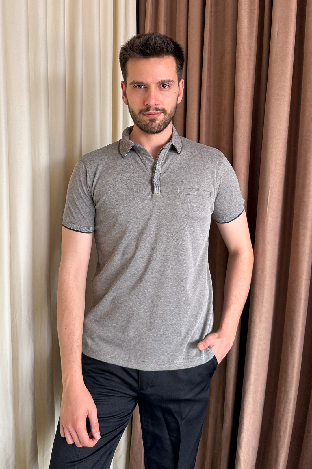 MPL Men's Polo Neck T-shirt 1015 - Fayetteville