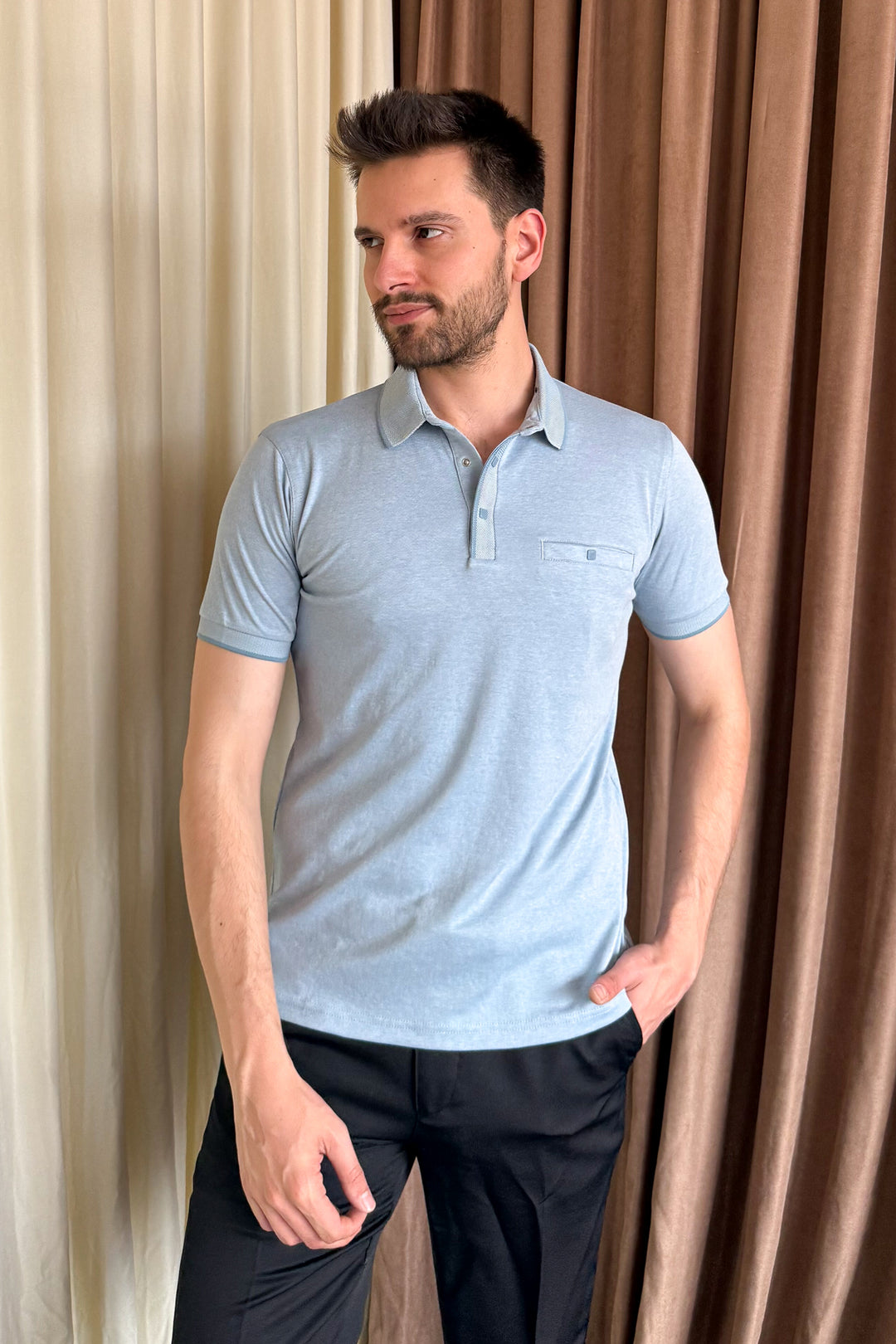 MPL Men's Polo Neck T-shirt 1015 - Jiménez