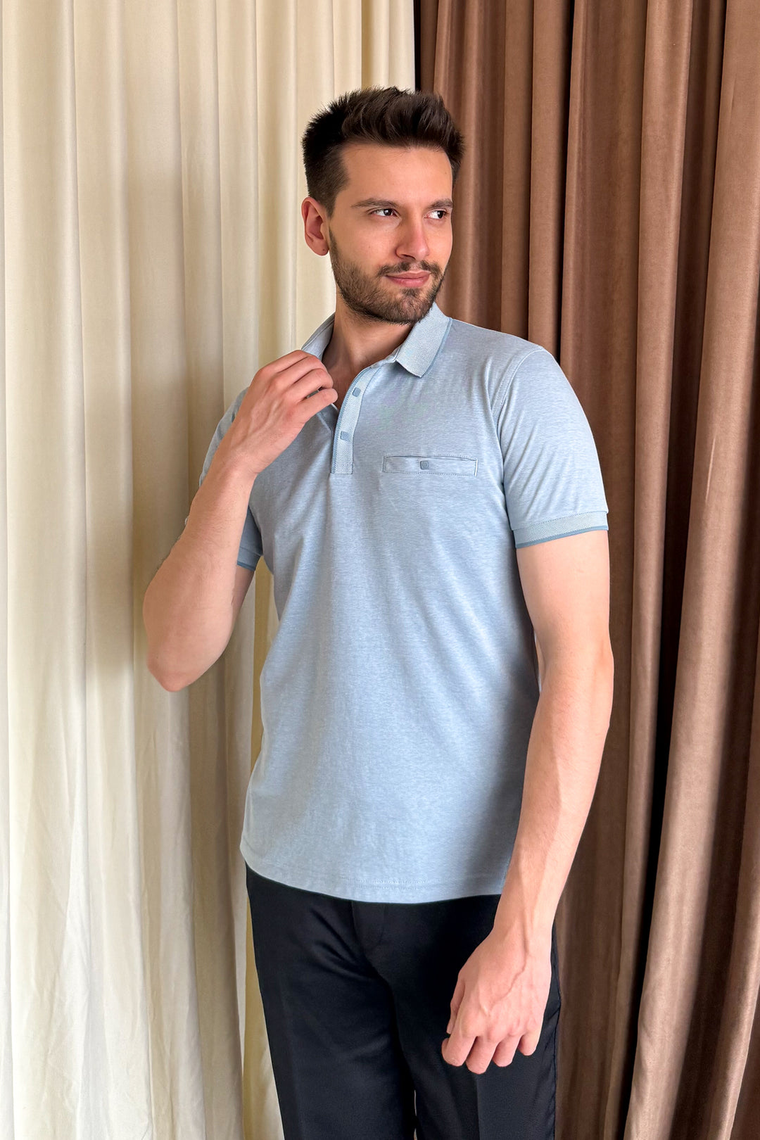 MPL Men's Polo Neck T-shirt 1015 - Jiménez