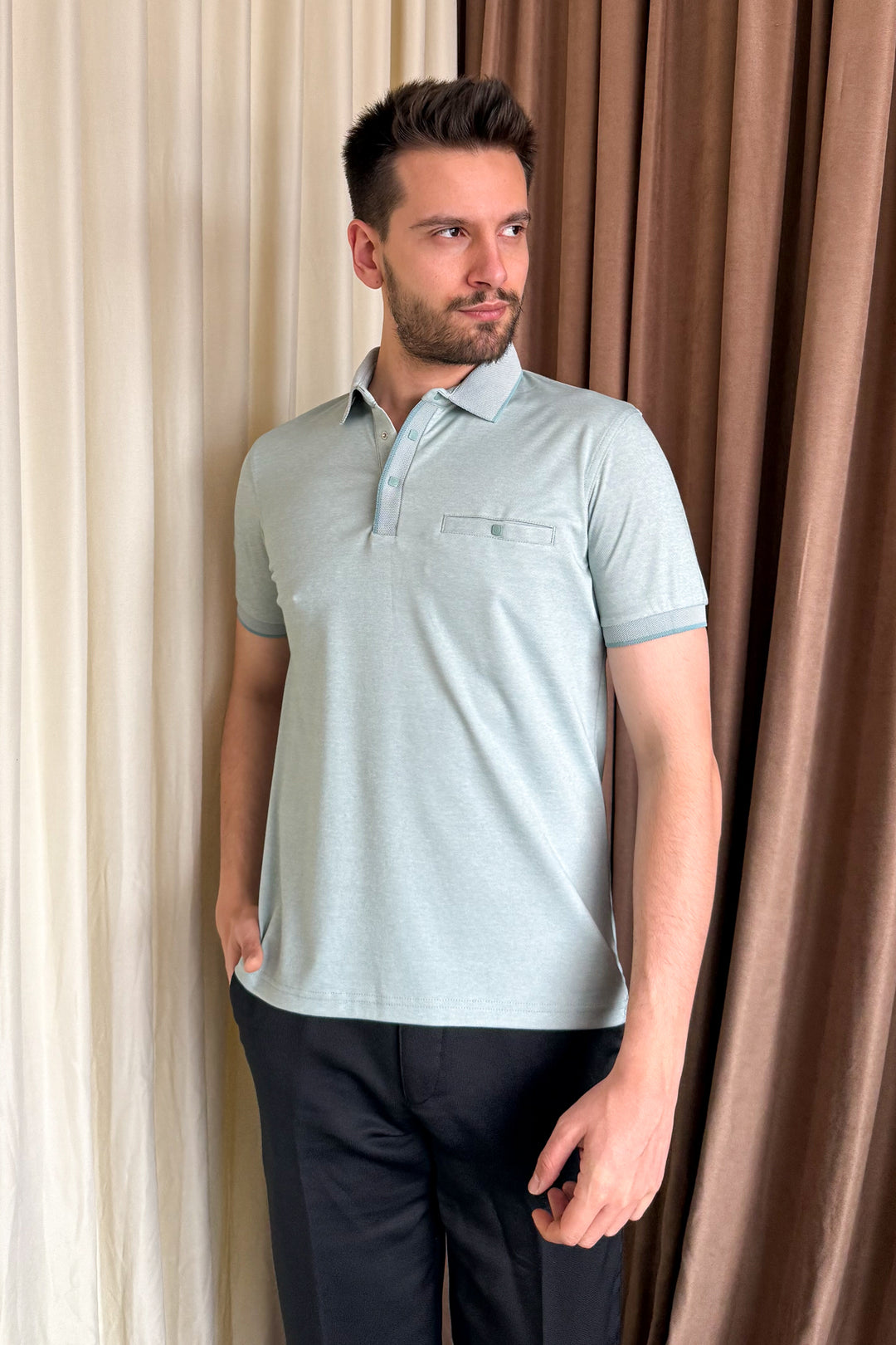 MPL Men's Polo Neck T-shirt 1015 - Tonbridge