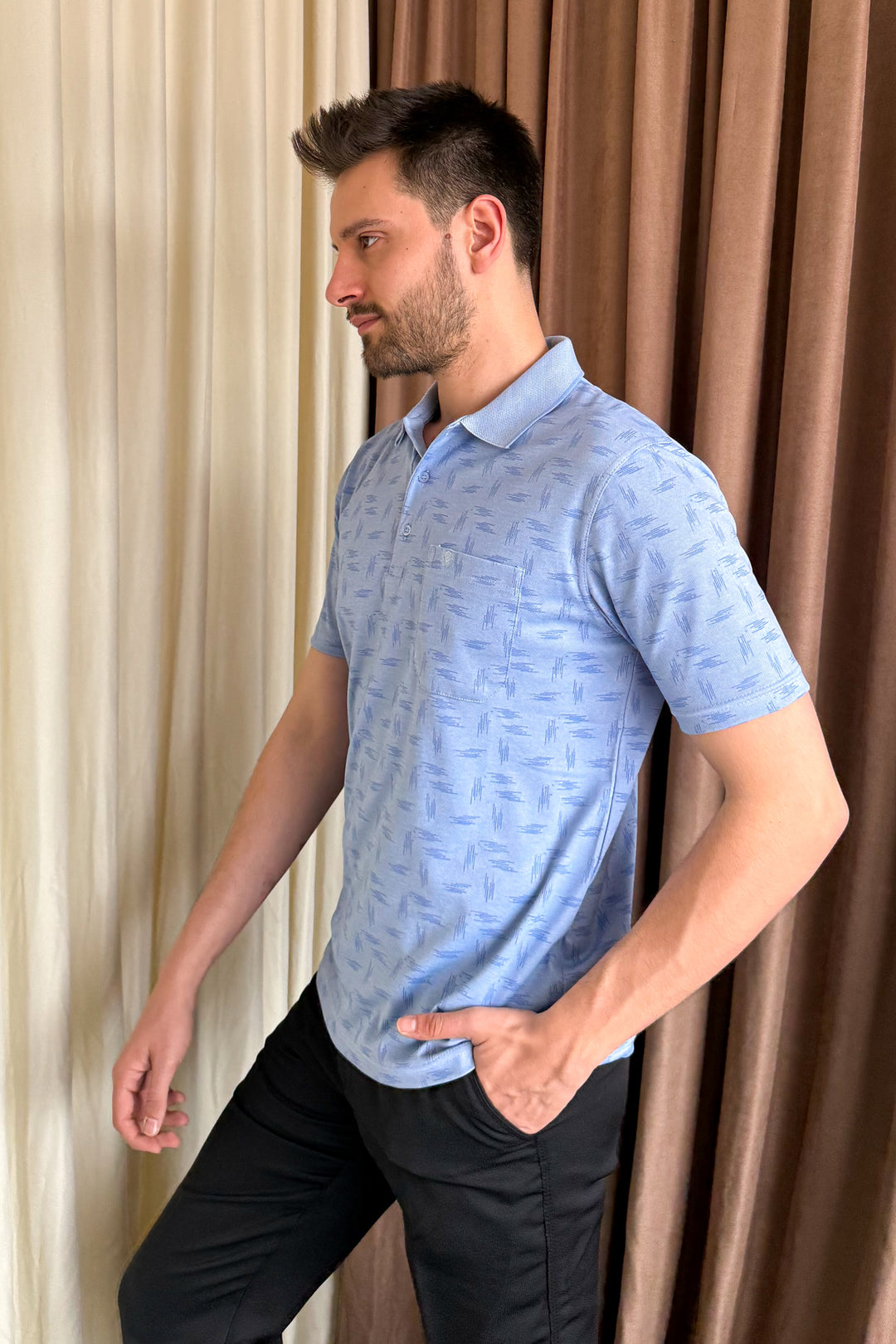 MPL Men's Polo Neck T-shirt 1104 - Moorpark