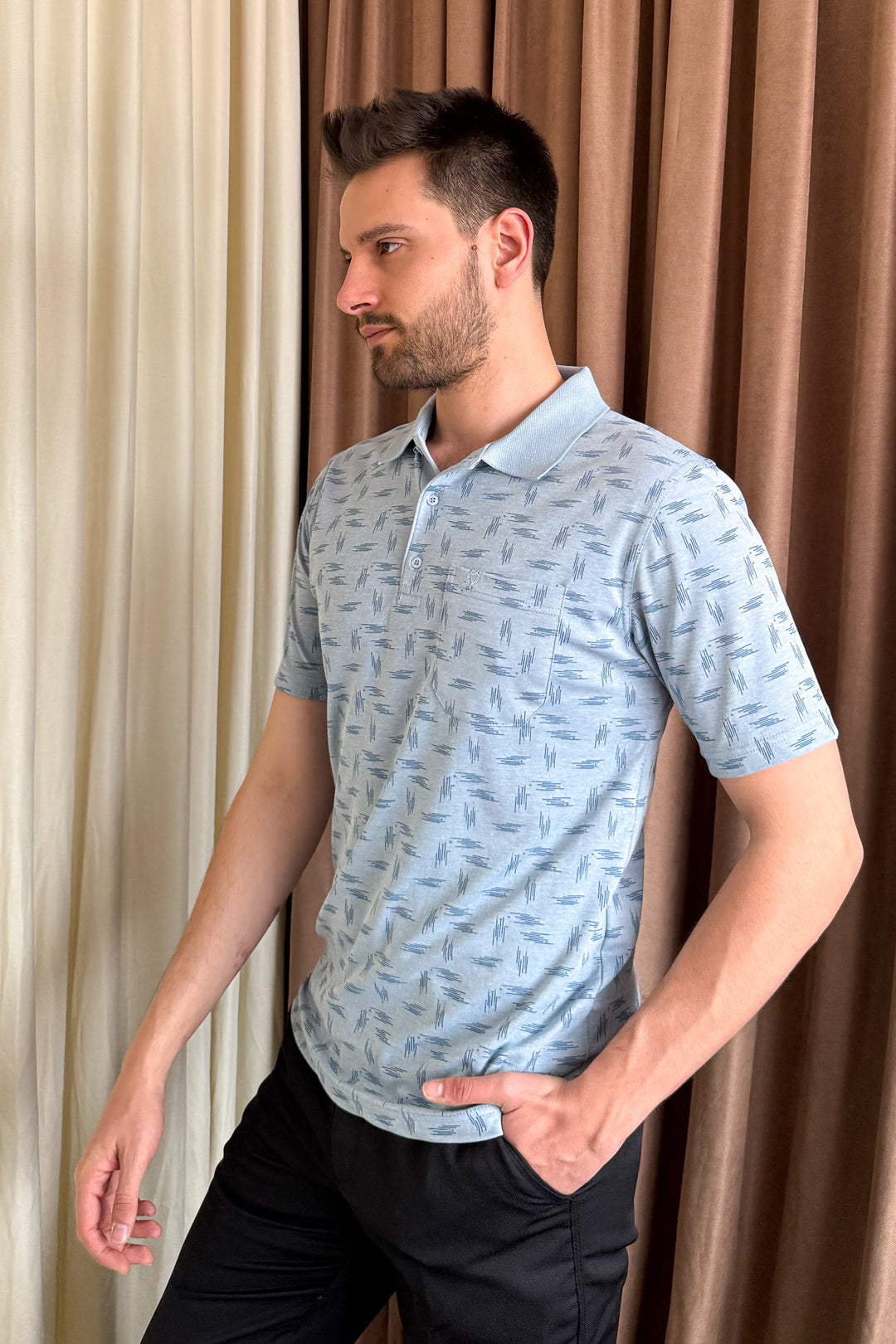 MPL Men's Polo Neck T-shirt 1104 - Chaniá