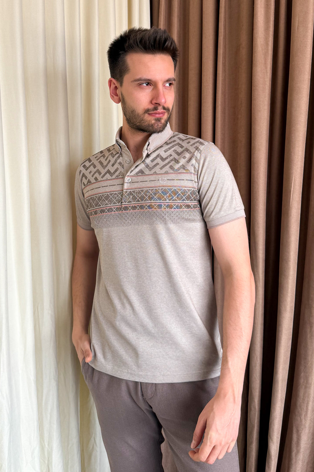 MPL Men's Polo Neck T-shirt 1201 - Dover