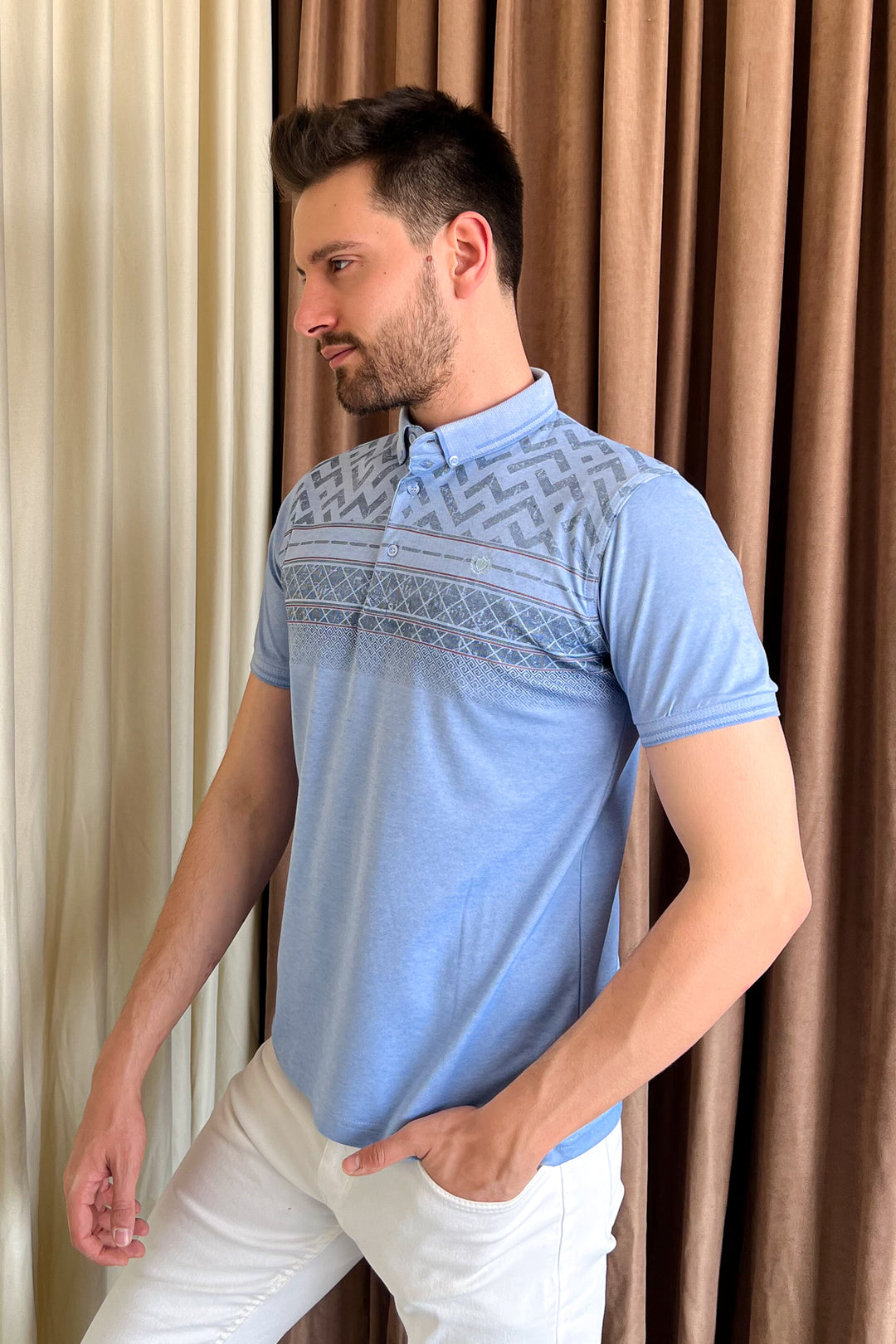 MPL Men's Polo Neck T-shirt 1201 - Crawley