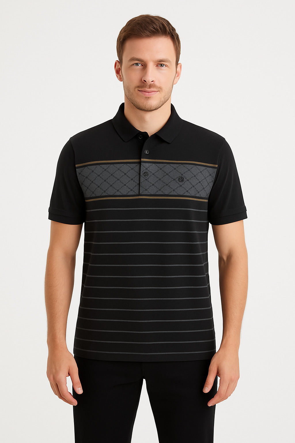 MPL Men's Polo Neck T-shirt 1202 - Mönchengladbach