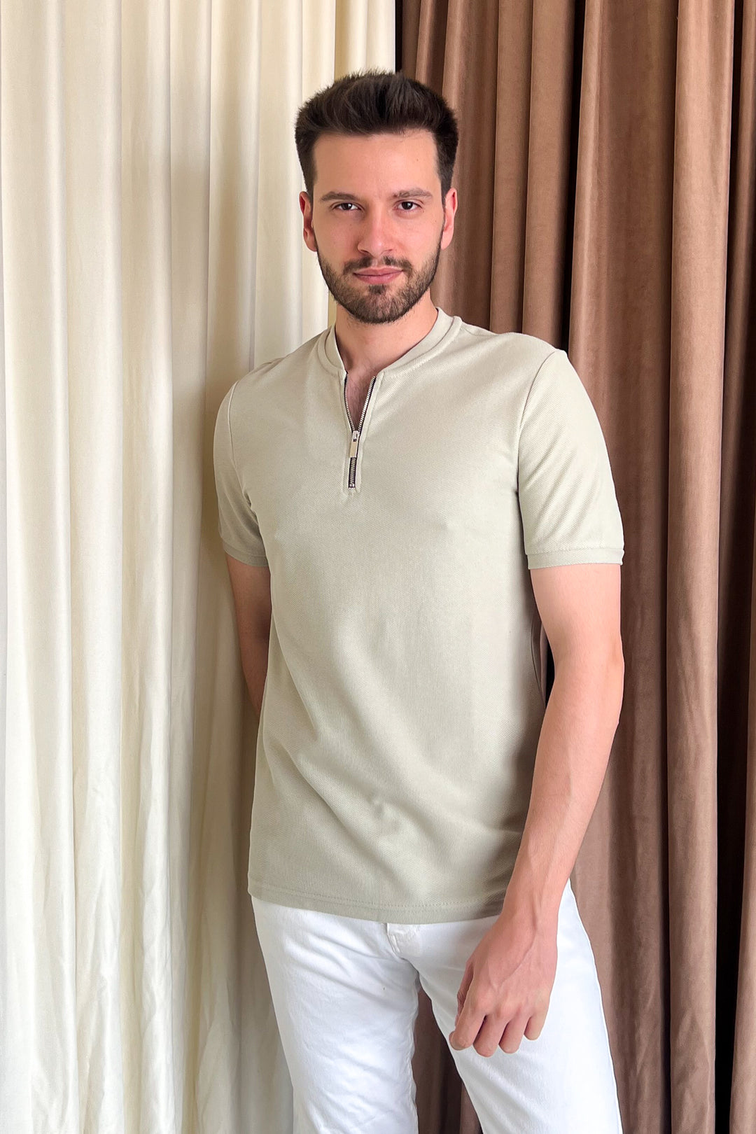 MPL Men's Zippered Pike T-shirt 2653 - Bayamón