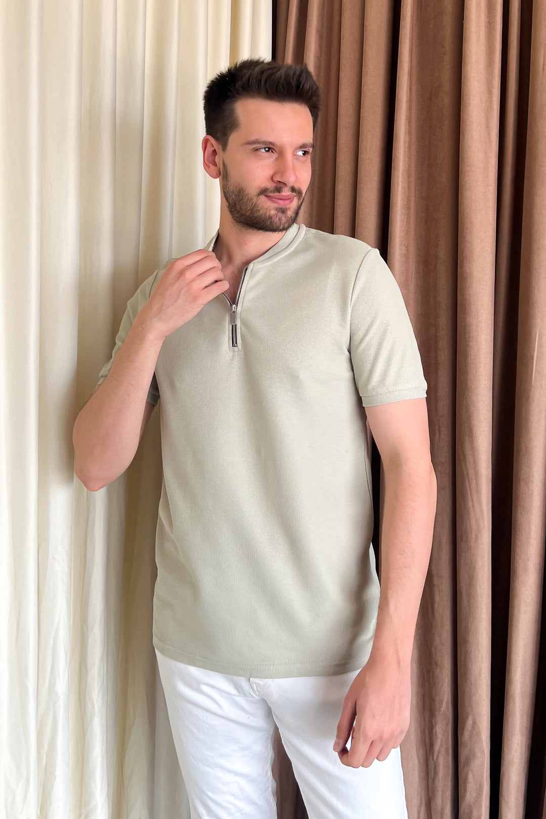 MPL Men's Zippered Pike T-shirt 2653 - Bayamón