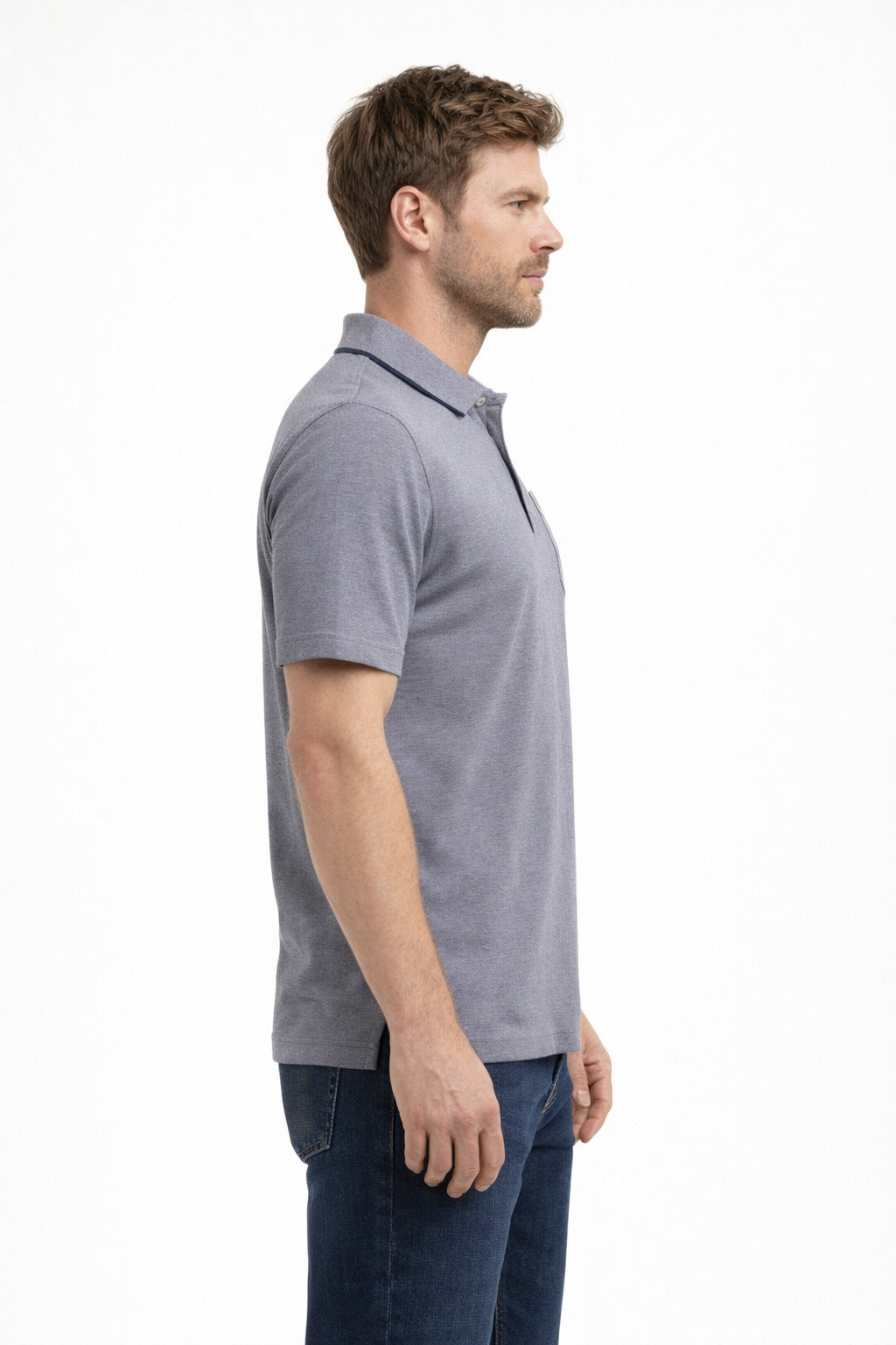 MPL Erkek Polo Yaka Cepli Kısa Kol Tshirt 5001 - Colonie
