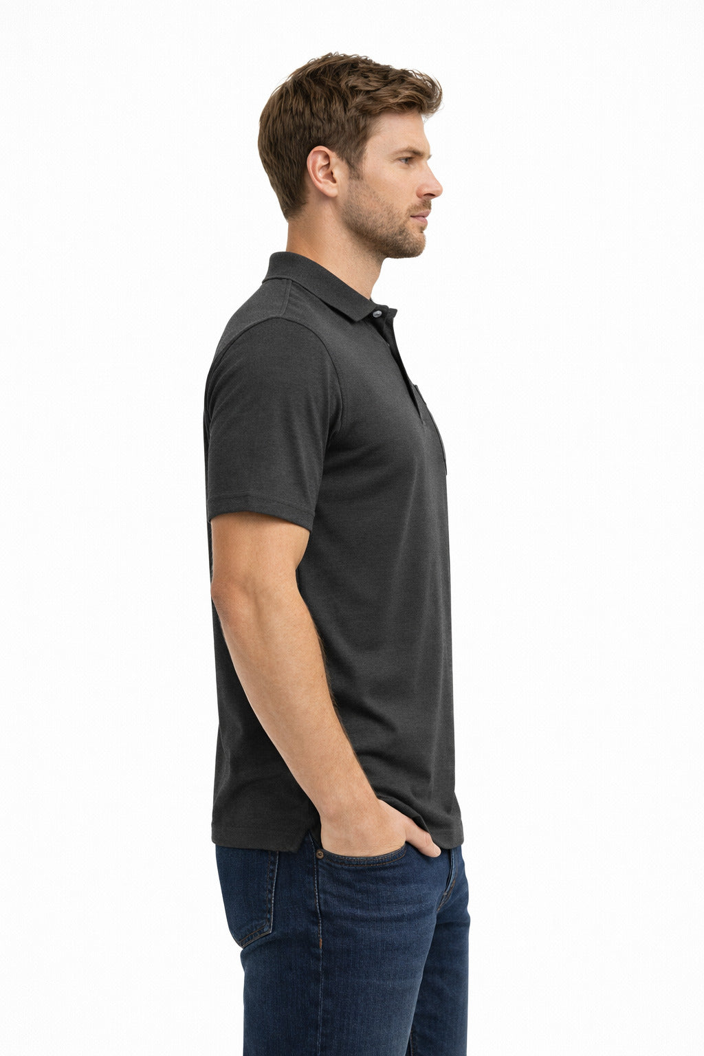MPL Erkek Polo Yaka Cepli Kısa Kol Tshirt 5001 - Germantown