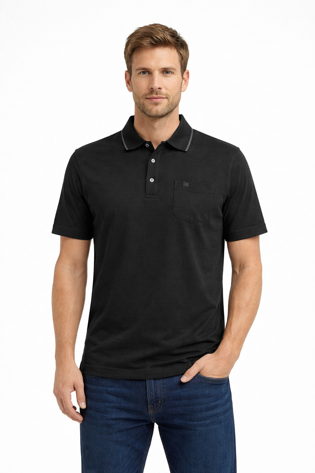 MPL Erkek Polo Yaka Cepli Kısa Kol Tshirt 5001 - Troy