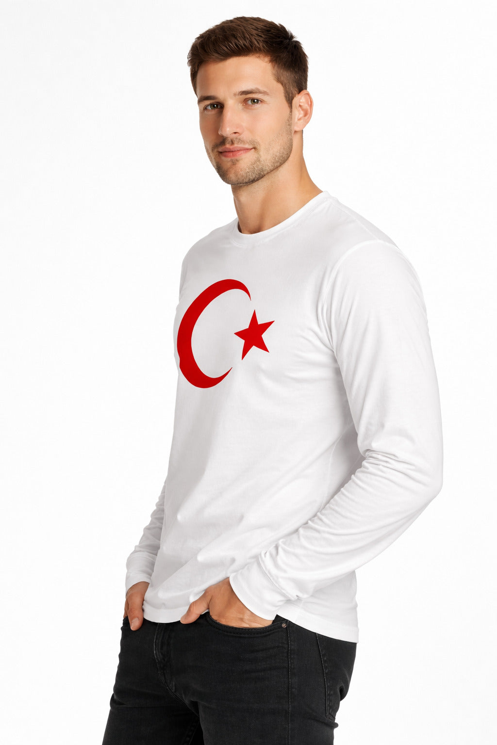 MPL Erkek Ay Yıldız Baskılı T-shirt - Roermond