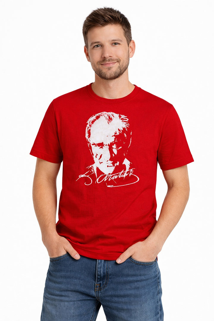 MPL Erkek Atatürk Baskılı Kısa Kol T-shirt - Schenectady