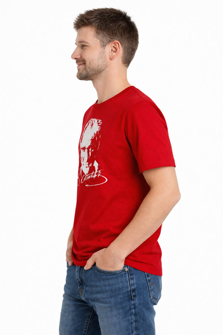 MPL Erkek Atatürk Baskılı Kısa Kol T-shirt - Schenectady