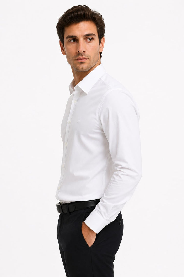 MPL Erkek Uzun Kol Armürlü Slimfit Gömlek - Brescia